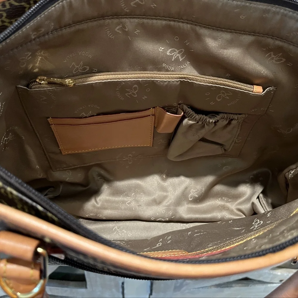 Beautiful Rioni Moda Italia Satchel Signature Teacher's Bag  Like New Co…